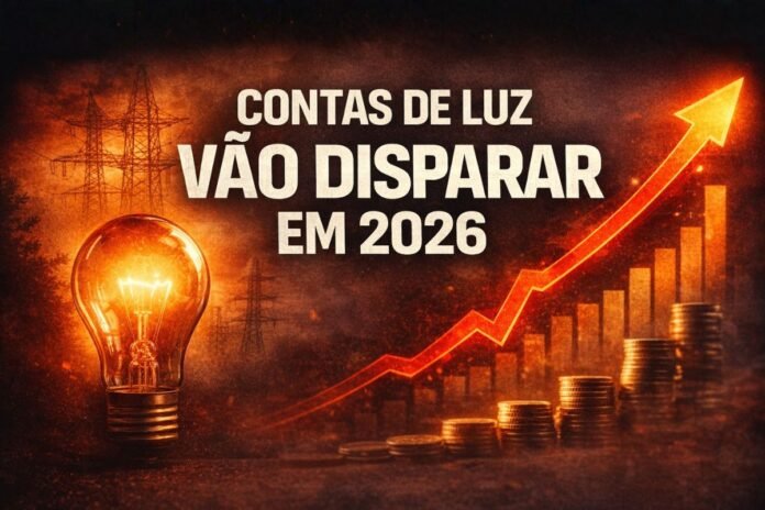 Contas de luz vão disparar em 2026 com reajustes acima da inflação