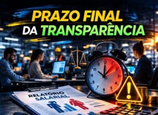 Empresas têm até sábado (28) para enviar dados salariais por gênero Prazo final para empresas enviarem dados salariais por gênero com alerta de fiscalização e relatório salarial obrigatório