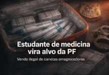 Estudante de medicina é alvo da PF por vender canetas emagrecedoras Canetas emagrecedoras apreendidas durante investigação da Polícia Federal sobre venda ilegal de medicamentos sem registro na Anvisa.