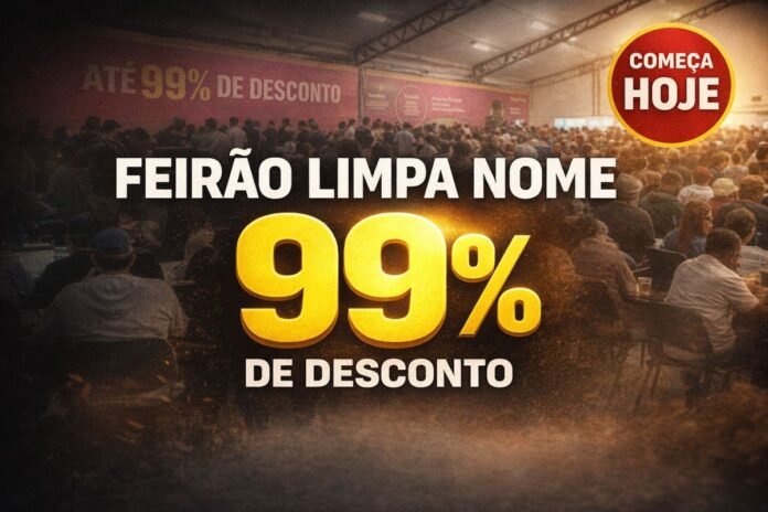 Feirão Limpa Nome oferece até 99% de desconto para renegociar dívidas