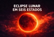 Lua de Sangue poderá ser vista em seis estados do Brasil no eclipse lunar Lua de Sangue durante eclipse lunar visível em seis estados do Brasil