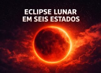Lua de Sangue poderá ser vista em seis estados do Brasil no eclipse lunar Lua de Sangue durante eclipse lunar visível em seis estados do Brasil