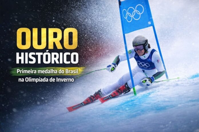 Ouro histórico do Brasil na Olimpíada de Inverno Lucas Pinheiro Braathen conquista ouro no slalom gigante na Olimpíada de Inverno 2026