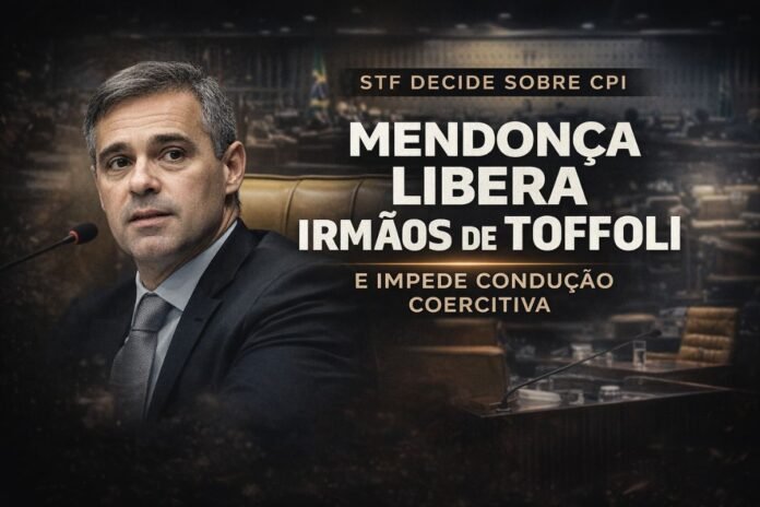 André Mendonça decide que irmãos de Toffoli não precisam comparecer à CPI do Crime Organizado no Senado