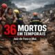 Bombeiros resgatam mulher entre escombros após temporais que deixaram 36 mortos em Juiz de Fora e Ubá