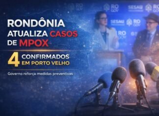 Governo de Rondônia atualiza casos de Mpox em Porto Velho Coletiva em Rondônia confirma quatro casos de Mpox em Porto Velho e reforça medidas preventivas