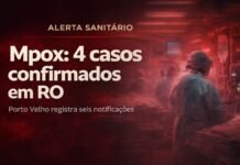 Quatro casos de mpox são confirmados em Rondônia Profissional de saúde em hospital representa confirmação de quatro casos de mpox em Rondônia