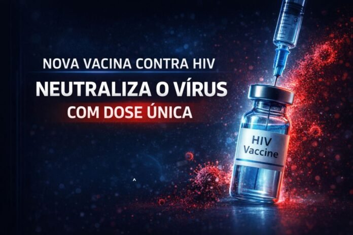 Nova vacina contra HIV que neutraliza o vírus com dose única em estudo experimental