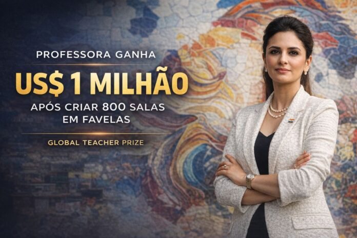 Professora ganha prêmio de US$ 1 milhão após criar 800 salas de aula em favelas