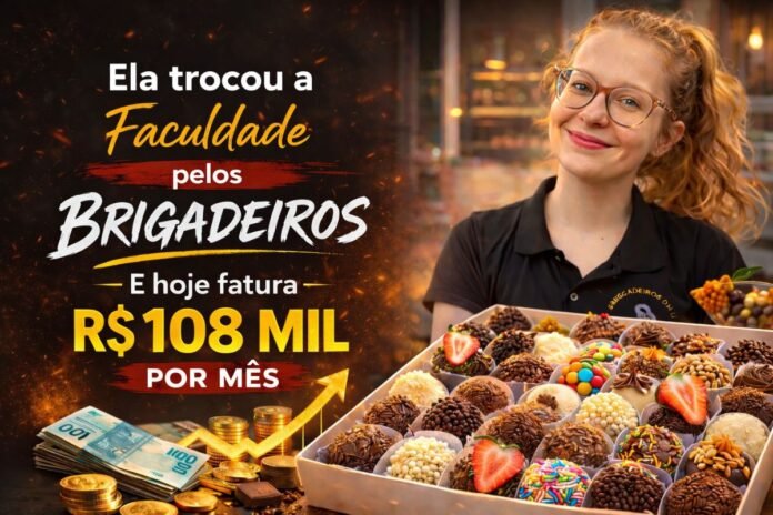 Rodízio de brigadeiros impulsiona faturamento de confeitaria Empreendedora segura caixa de brigadeiros após rodízio que elevou faturamento para R$ 108 mil por mês