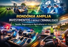 Rondônia amplia investimentos e derruba índices criminais Rondônia amplia investimentos e registra queda nos crimes em 2026