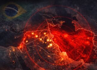 Mais de 52 mil brasileiros vivem em área de tensão no Oriente Médio Mapa do Oriente Médio mostra área de tensão com destaque para países onde vivem brasileiros