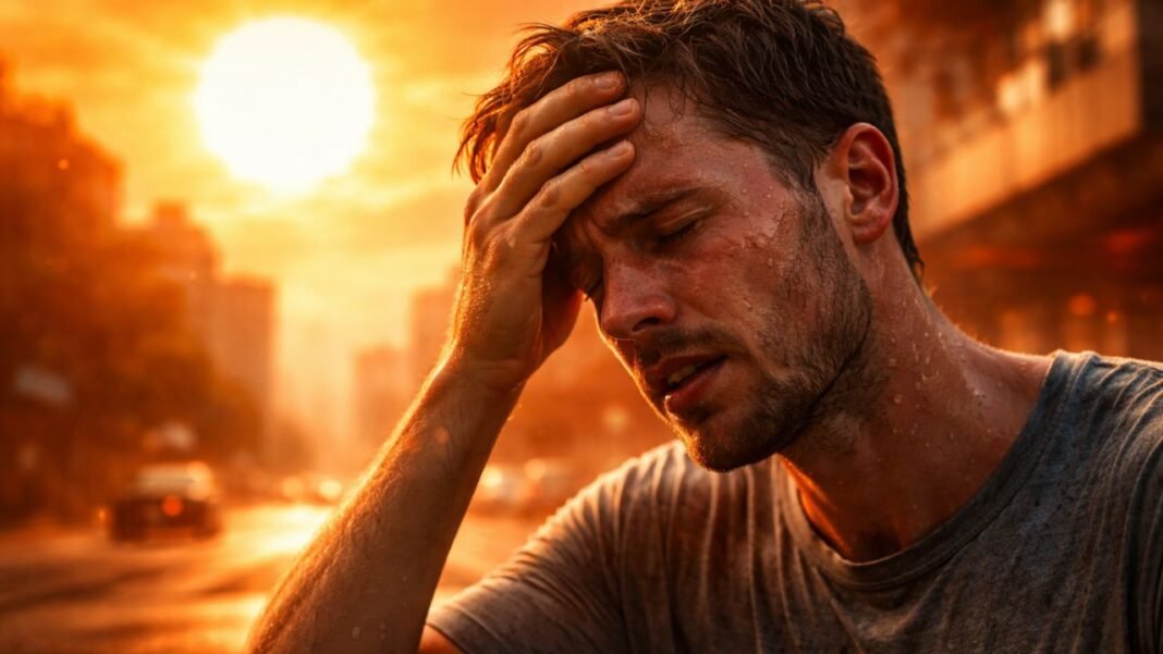 Calor extremo pode aumentar casos de ansiedade durante ondas de calor, mostram estudos sobre saúde mental.