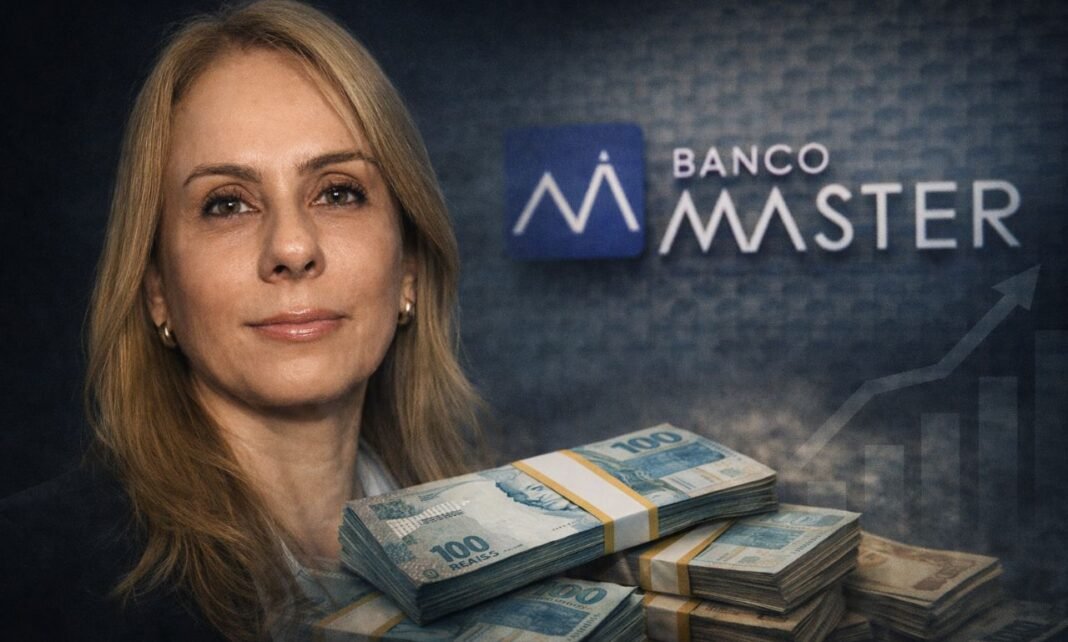 Viviane Barci, esposa de Alexandre de Moraes, em imagem relacionada ao contrato milionário entre seu escritório e o Banco Master