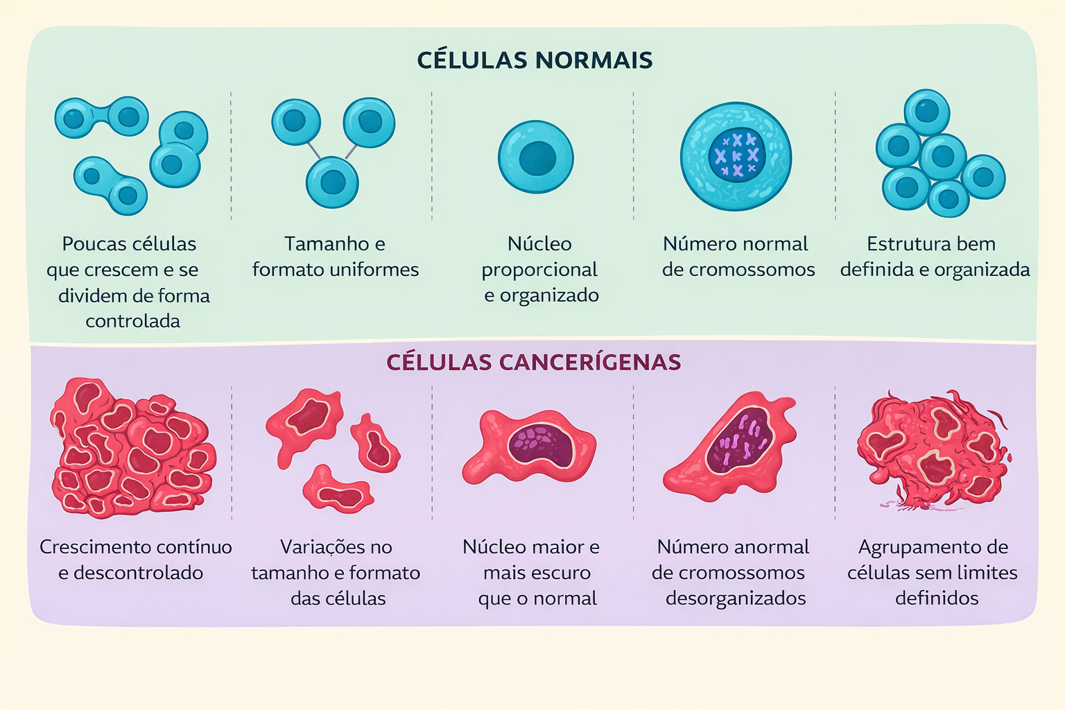 Molécula contra câncer atacando célula tumoral e reduzindo seu crescimento