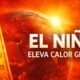 El Niño pode elevar temperaturas globais em 2026 com planeta aquecido e termômetro marcando alta temperatura