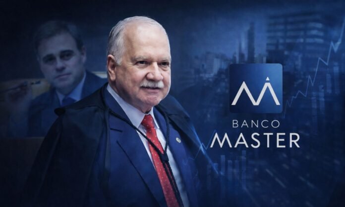 Ministros do STF em julgamento relacionado ao Banco Master e investigação envolvendo contrato ligado à família de Moraes