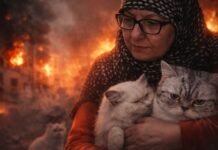 Idosa libanesa salva 40 gatos dos ataques israelenses idosa salva 40 gatos durante ataques no Líbano