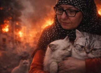 Idosa libanesa salva 40 gatos dos ataques israelenses idosa salva 40 gatos durante ataques no Líbano