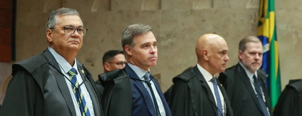 Ministros do STF durante julgamento que pode encerrar a CPMI do INSS