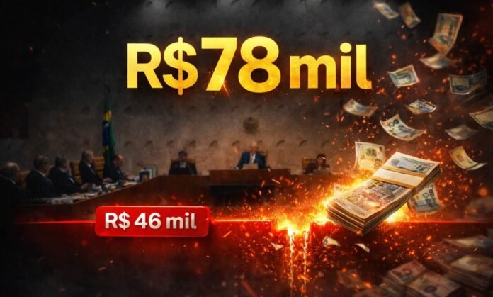 penduricalhos do Judiciário permitem salários de até R$ 78 mil após decisão do STF