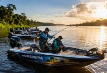 Porto Velho entra no radar nacional e pode transformar turismo e economia Pesca esportiva em Porto Velho no rio Madeira com barcos e pescadores ao amanhecer