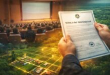 Rondônia lança programa para acelerar regularização de imóveis Família recebe título de propriedade durante ação de regularização fundiária do programa Regulariza Rondônia em comunidade do estado