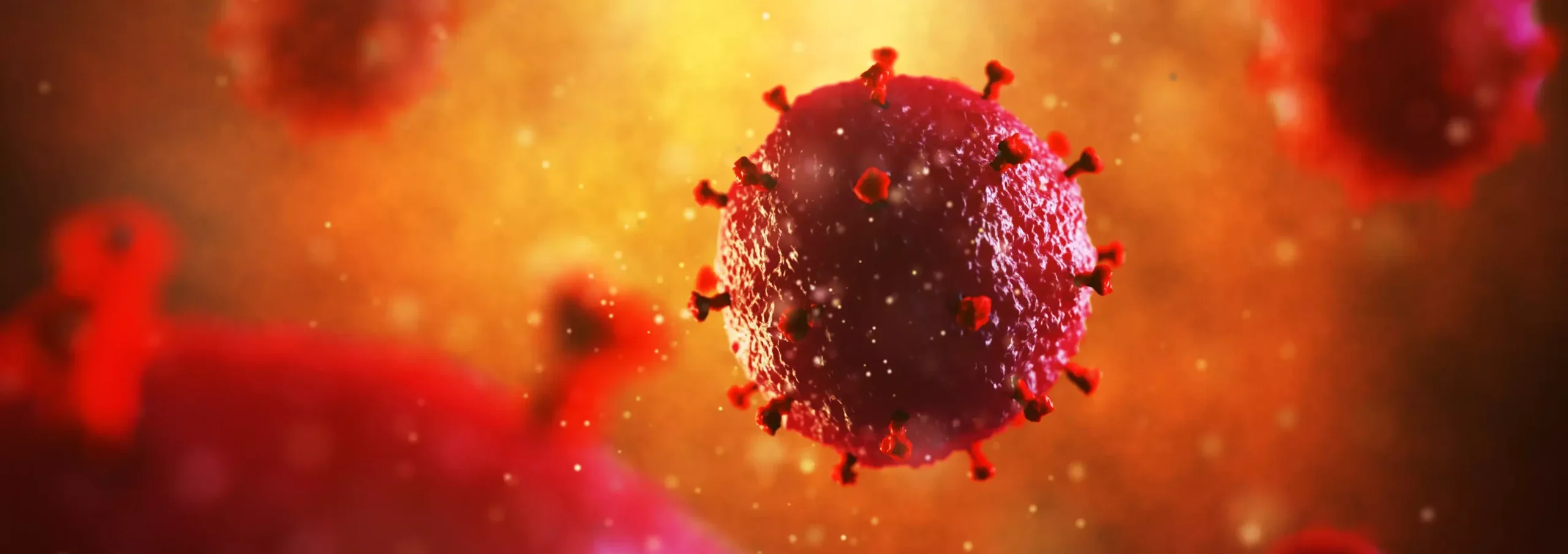 Vírus HIV em ilustração científica sobre AIDS e prevenção no Brasil