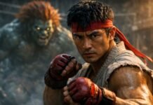 Street Fighter ganha trailer com Ryu Blanka e mais Trailer de Street Fighter com Ryu em primeiro plano e Blanka ao fundo em arena urbana cinematográfica