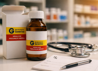 Xaropes com clobutinol são retirados pela Anvisa por risco cardíaco grave Medicamento genérico para tosse com receita médica e estetoscópio após Anvisa retirar clobutinol do mercado