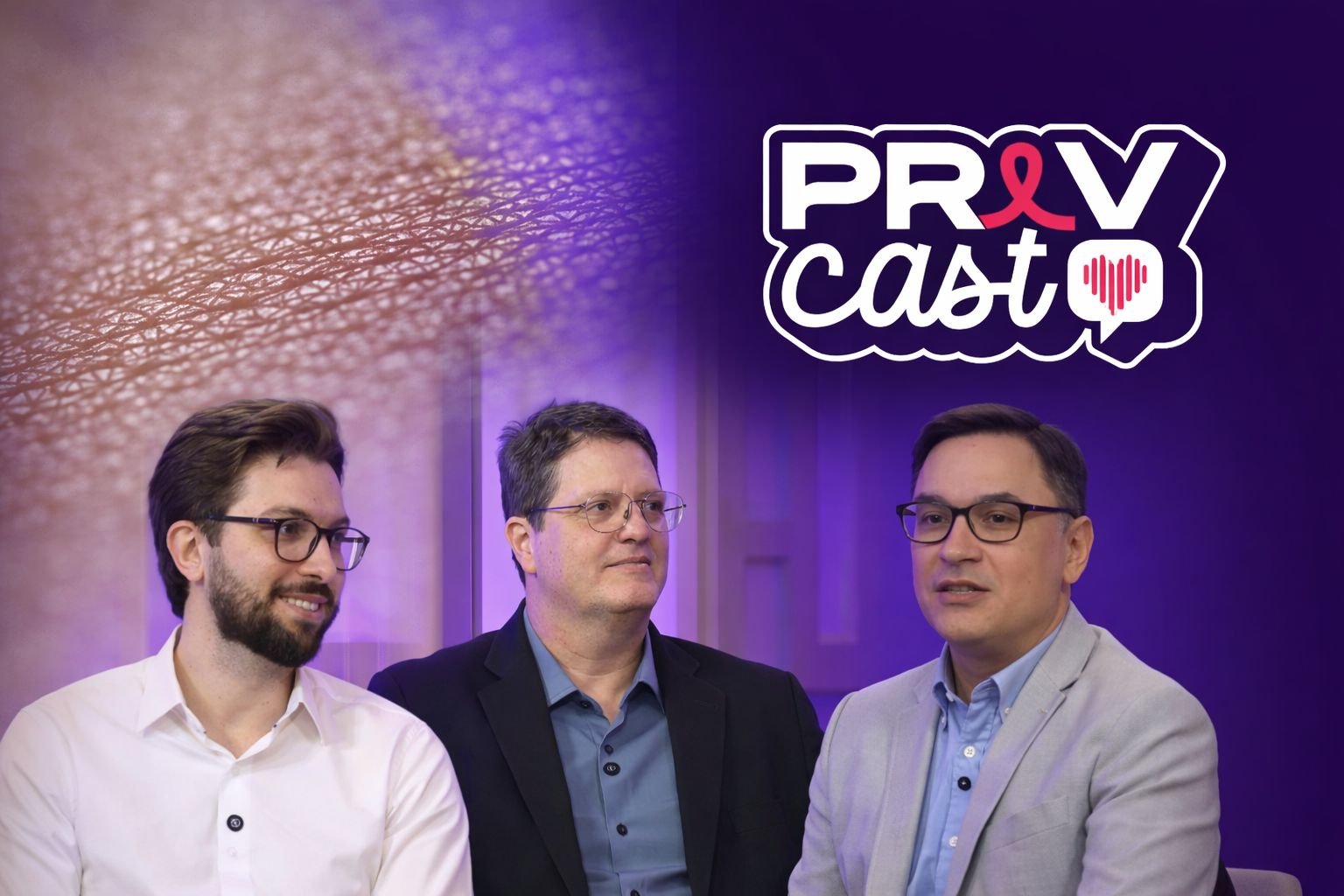 Especialistas do Prevcast falam sobre câncer de pele e prevenção com detalhe da pele em destaque