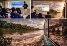 Projeto de ciência cidadã inicia novo ciclo no rio Madeira Ciência cidadã no rio Madeira com jovens ribeirinhos em atividades escolares e deslocamento fluvial na Amazônia