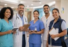 Concurso da saúde de Ji-Paraná abre inscrições com salários de até R$ 10,1 mil Profissionais da saúde representam o concurso da saúde em Ji-Paraná Rondônia em imagem editorial