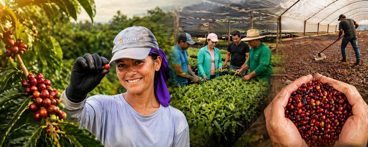 Faixa visual com mudas, apoio técnico e capacitação no café de Rondônia