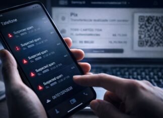 Golpe do falso gerente atinge contas empresariais e soma mais de R$ 80 mil em perdas Golpe do falso gerente em celular com chamadas suspeitas e fraude bancária em conta empresarial