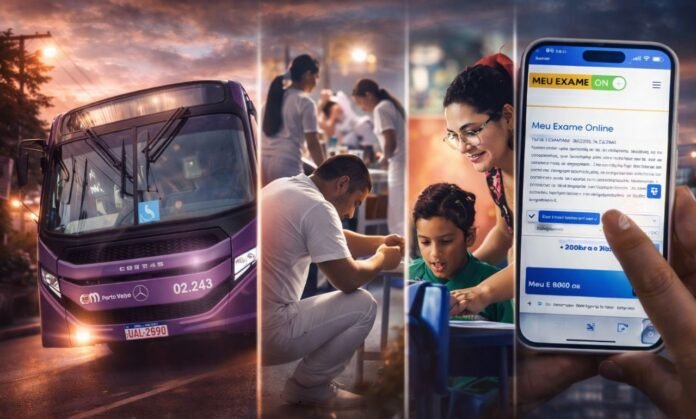 Porto Velho avança com ônibus moderno saúde educação e acesso digital a exames