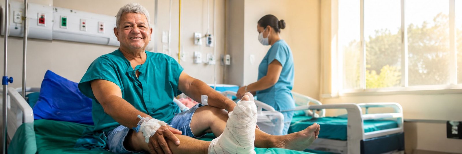 Paciente em recuperação no Hospital de Retaguarda de Rondônia após cirurgia pelo SUS