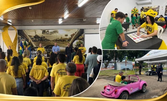 Ação educativa de trânsito do Detran RO no Maio Amarelo maio amarelo 2026 em rondônia