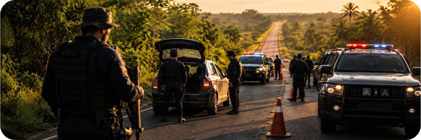 Crime organizado em Rondônia é alvo de operação nacional com reforço policial em áreas estratégicas.