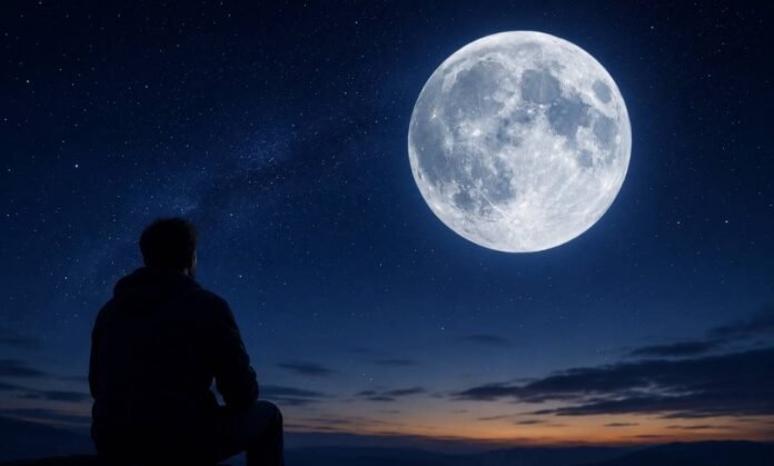 Lua Azul poderá ser observada neste fim de semana Lua Azul ilumina o céu noturno durante fenômeno astronômico raro