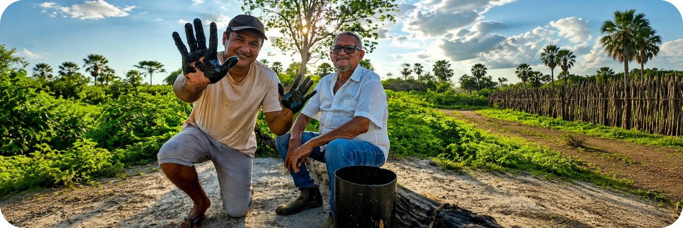 Homens em sítio de Tabuleiro do Norte mostram líquido escuro confirmado como petróleo no Ceará