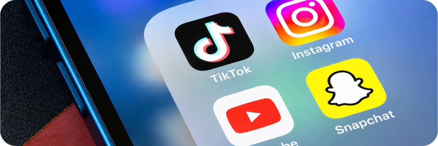 Tela de celular com aplicativos de redes sociais usada para ilustrar regras para big techs no Brasil