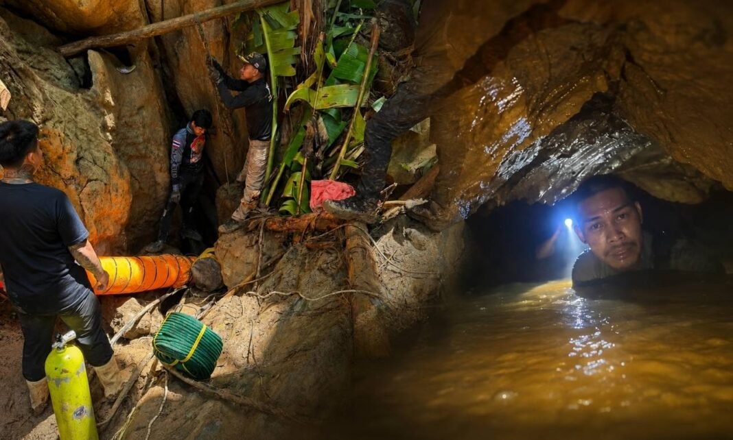 Resgate em caverna no Laos tenta alcançar sete pessoas presas