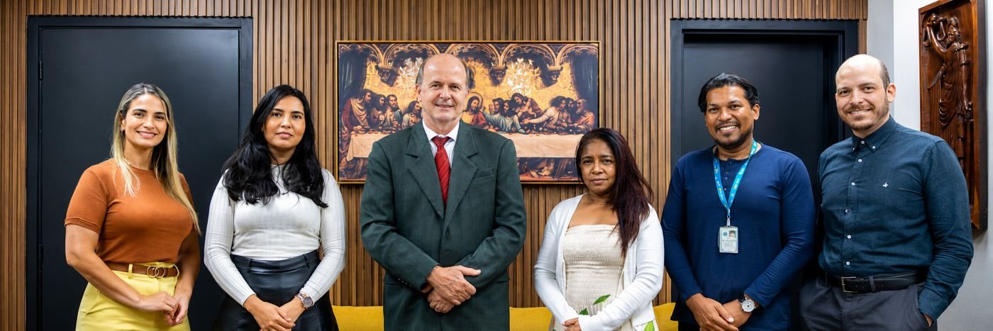 Representantes em reunião institucional sobre mutirão da Caerd em Porto Velho