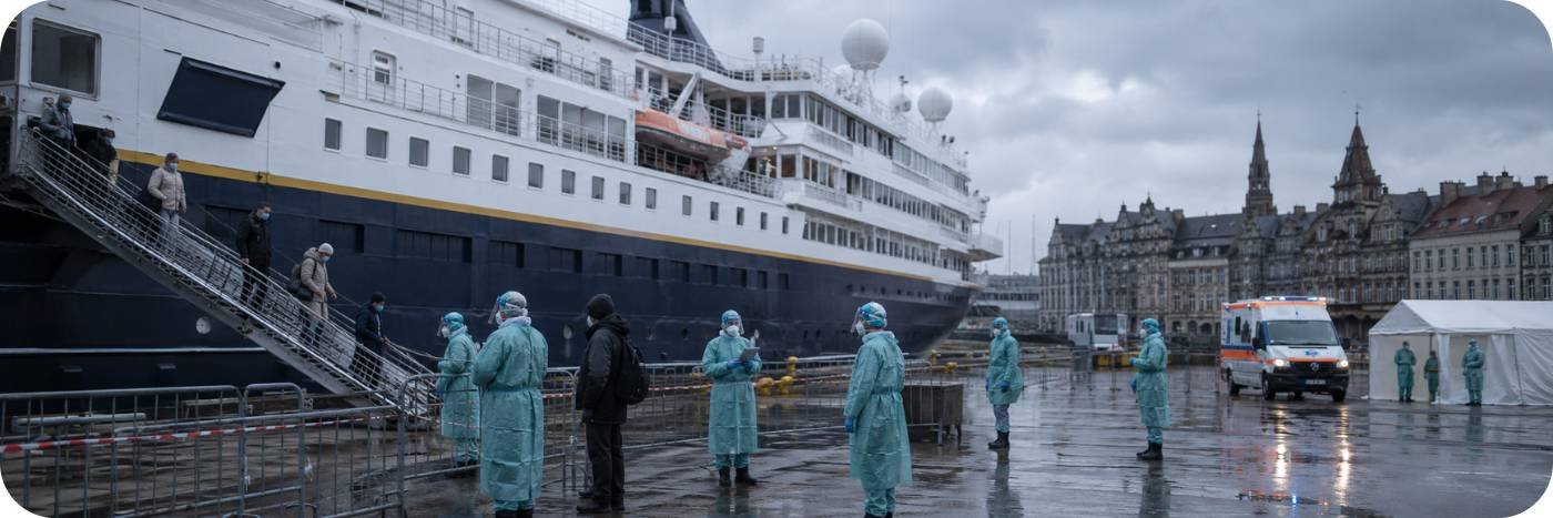 Surto de hantavírus em cruzeiro leva à quarentena em porto europeu com equipes de saúde e navio atracado