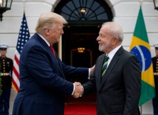 Trump chama encontro com Lula de muito produtivo após reunião na Casa Branca Trump e Lula em reunião diplomática na Casa Branca entre Brasil e Estados Unidos