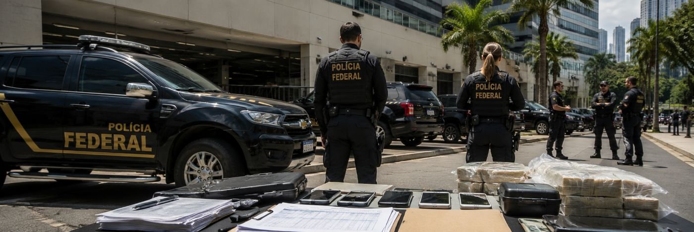 Brasil Contra o Crime Organizado com operação federal e materiais apreendidos em ação de segurança pública