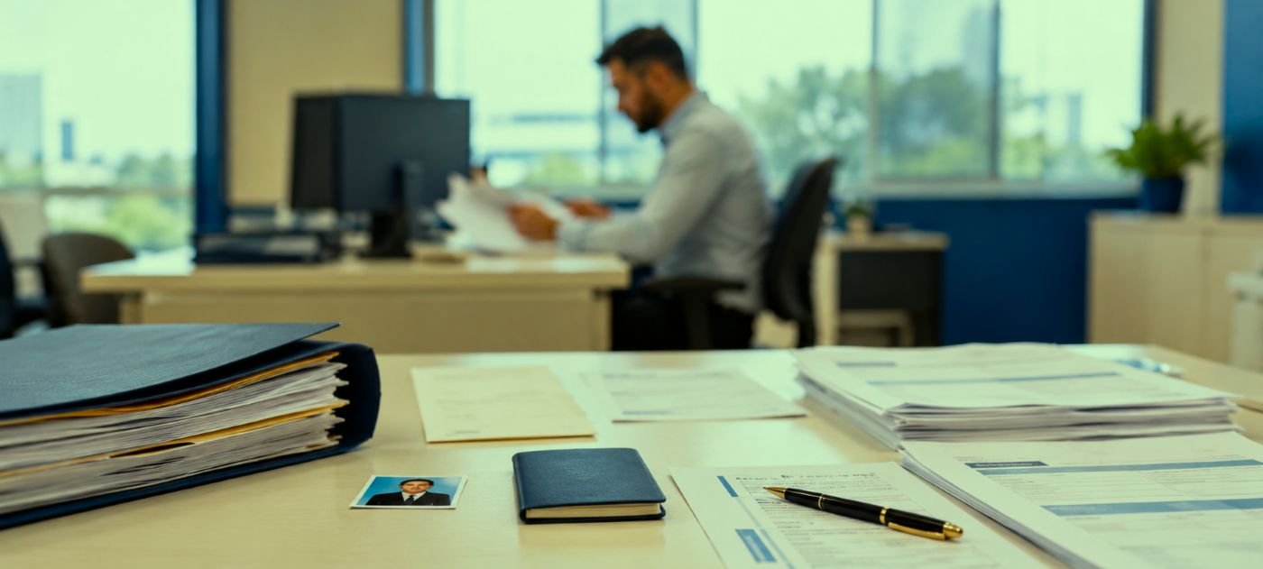 Documentos para posse no concurso Sejus RO são organizados para conferência pela Segep