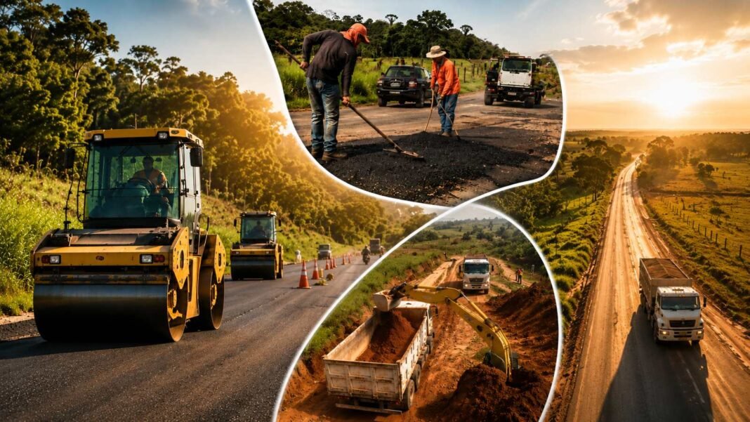 Manutenção nas rodovias de Rondônia reforça tráfego, segurança viária e escoamento da produção na RO-490 e RO-470