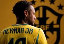 Camisa do Brasil fica entre as mais bonitas da Copa 2026 em ranking internacional Neymar Jr. de costas com a camisa do Brasil em imagem promocional da Seleção Brasileira para a Copa 2026